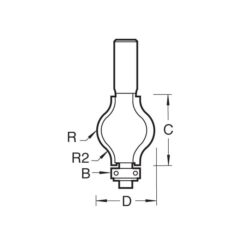TREND Bearing Guided Hand Rail (9.5/12.5mm, 1/2" Shank) - Image 2