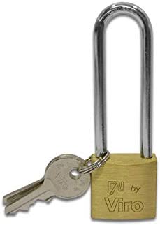 VIRO Brass Padlock (50mm, 90mm Long Shackle, VI-1I)