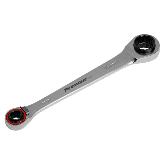 SEALEY Ratchet Ring Spanner (4-in-1, Reversable)