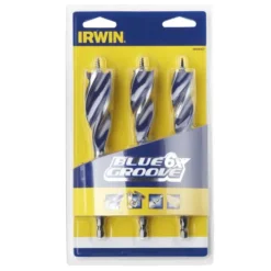 IRWIN Blue Groove 6X Auger Bit Set (3 Piece, 20/22/25mm)