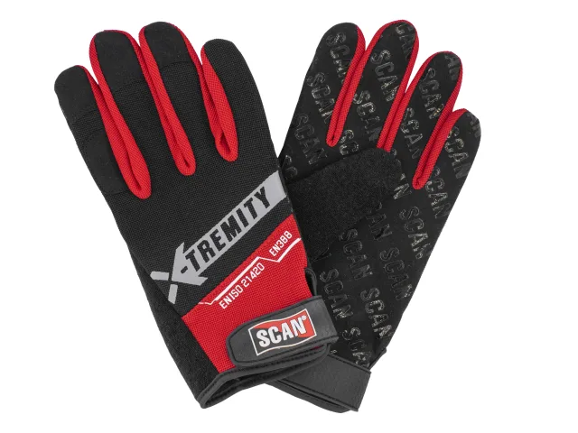 SCAN Work Gloves with Touch Screen Function (Size: 9/L)