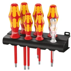 WERA Kraftform Plus VDE Screwdriver Set (7 Piece, SL/PH)