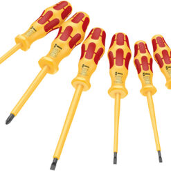 WERA Kraftform VDE Screwdriver Set (6 Piece, SL/PZ)