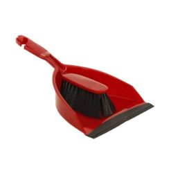 DOSCO Dustpan & Brush Set (Red)
