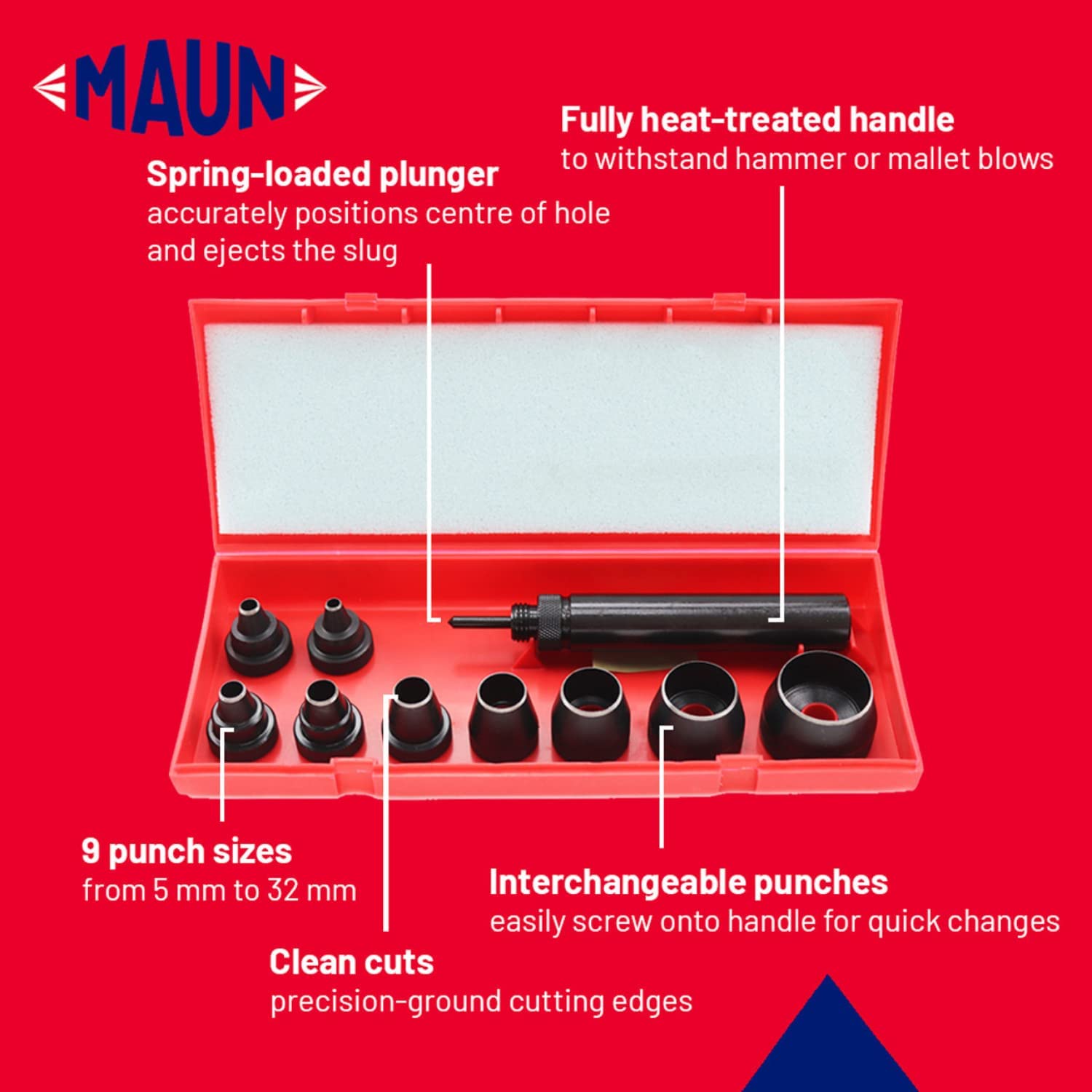 MAUN Metric Wad Punch Kit - Image 2