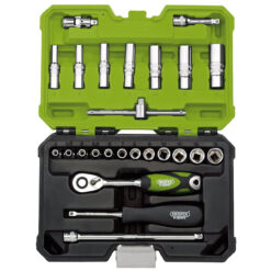 DRAPER Socket Set (1/4" Drive, 25 Piece)