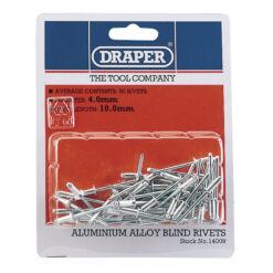 DRAPER Pop Rivets (4x10mm, x50)