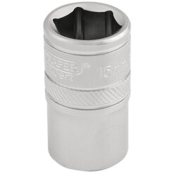 DRAPER 6 Point Socket (15mm, 1/2" Drive)