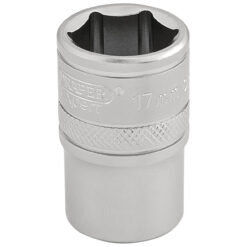 DRAPER 6 Point Socket (17mm, 1/2" Drive)
