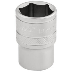 DRAPER 6 Point Socket (19mm, 1/2" Drive)