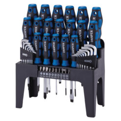 DRAPER Screwdriver & Bit Set (44 Piece, Blue)