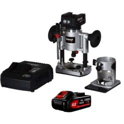TREND 18V 1/4" Palm Router Kit (1x 4Ah)
