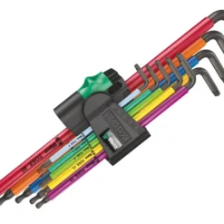 WERA Torx Key Set (TX8-TX40, Ball End, 9 Piece, Multicolour)