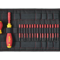 WIHA SoftFinish VDE Screwdriver Set (19 Piece, SL/HX/PH/PZ/PZS/TX)
