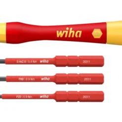 WIHA PicoFinish VDE Fine Screwdriver Set (4 Piece, SL/PH/PZ)