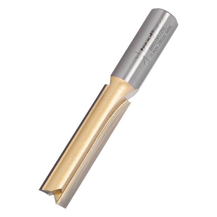 TREND Two Flute Cutter (12.7x50mm, Worktop, 1/2" Shank)