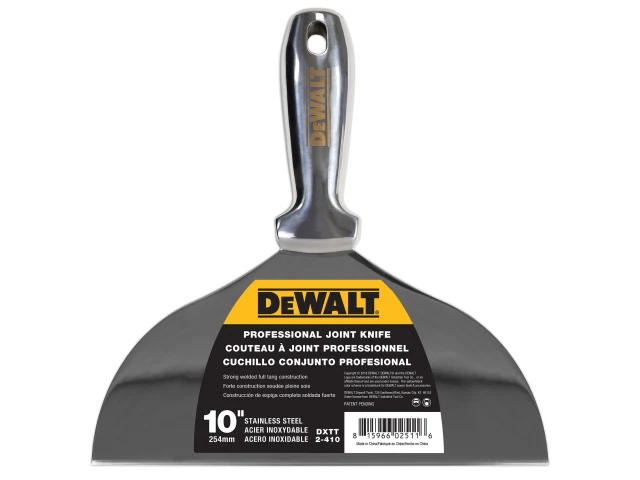 DEWALT Filling Knife (250mm/10", Stainless Steel)