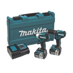 MAKITA 18V Twin Kit (2x5Ah, DHP453/DTD155)