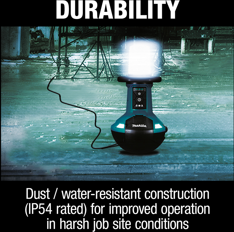 MAKITA 18V/220V Area Worklight (Bare Unit, 5500L) - Image 3