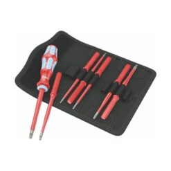 WERA Kraftform VDE Interchangeable Screwdriver Set (8 Piece, Stainless Steel)