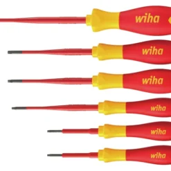 WIHA SoftFinish VDE SlimFix Screwdriver Set (6 Piece, TX)
