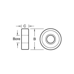 Alternative view of TREND Bearing (15mm Diameter, 1/4" Bore)