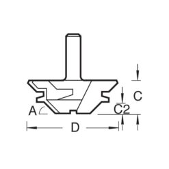Alternative view of TREND Mitre Lock Jointer (15-25mm, 1/2" Shank)