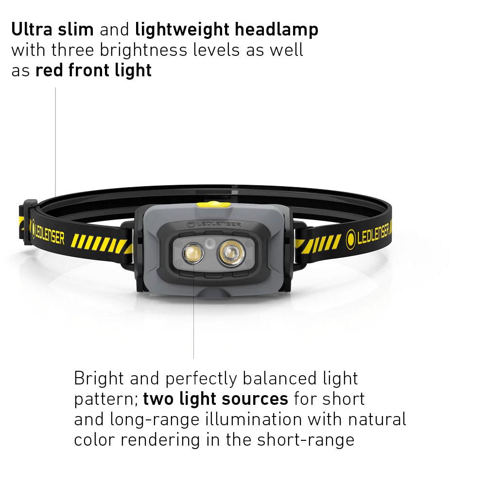 LEDLENSER HF4R Work Headlamp (500Lm, IP68, Rechargeable) - Image 2