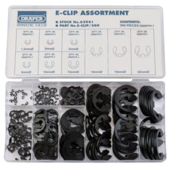 DRAPER E-Clip Assortment (300 Piece)