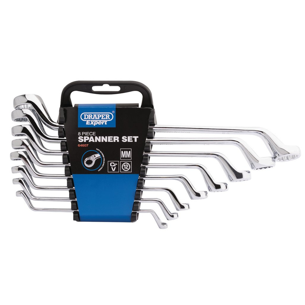 DRAPER HI-Torq Deep Offset Metric Ring Spanner Set (8 Piece)