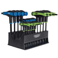 DRAPER SOFT GRIP 'T' HANDLE HX AND TX STAR SET 20