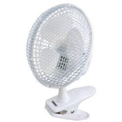 DRAPER Clip-On Desk Fan, 6"/150mm, 15W - Image 2