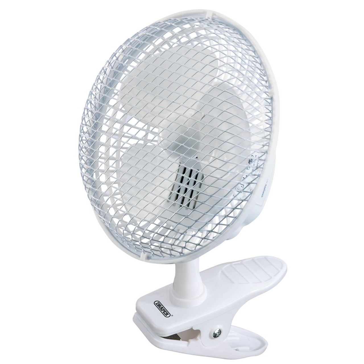 DRAPER Clip-On Desk Fan, 6"/150mm, 15W - Image 2