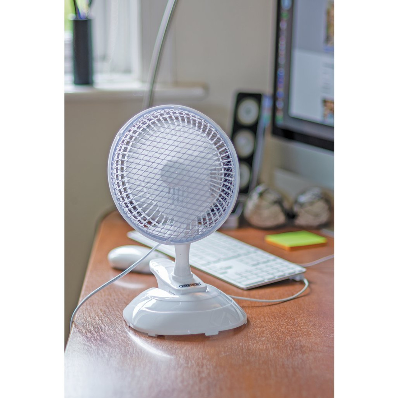 DRAPER Clip-On Desk Fan, 6"/150mm, 15W - Image 3