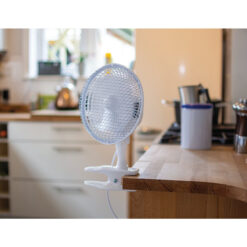 DRAPER Clip-On Desk Fan, 6"/150mm, 15W - Image 4