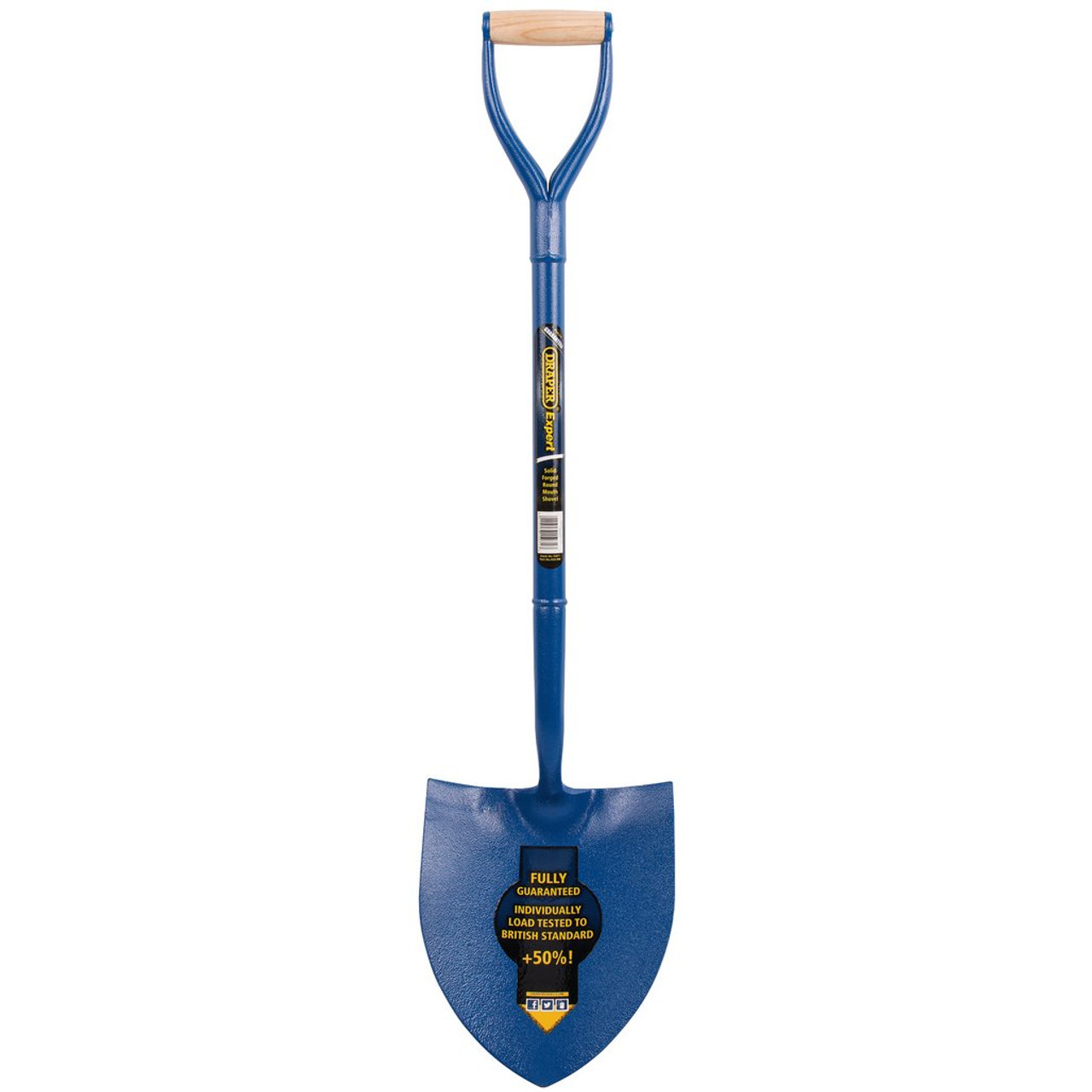 DRAPER Expert All Steel Contractors Round Mouth Shovel