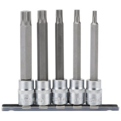 DRAPER Spline Socket Bit Set, 3/8" Sq. Dr. (5 Piece)