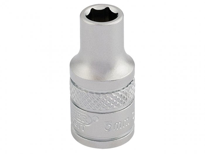 DRAPER 6 Point Socket (5mm, 1/4" Drive)