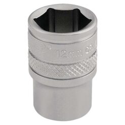 DRAPER 6 Point Socket (12mm, 1/4" Drive)