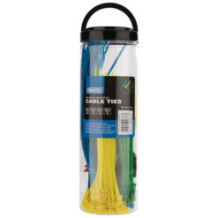 DRAPER Assorted Coloured Nylon Cable Ties (650 Pack)