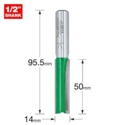 TREND Two Flute Cutter (14x50mm, 1/2" Shank) - Image 2
