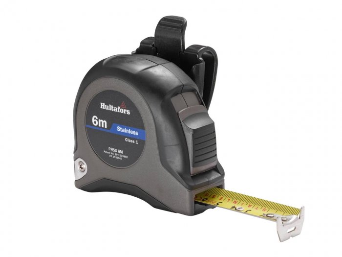 HULTAFORS PRSS Tape Measure (6m, 25mm, Stainless Steel)