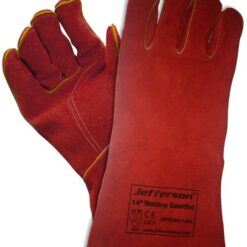Jefferson 14'' Standard Welding Gauntlets Red