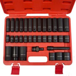 Jefferson 34 Piece 1/2'' Metric Impact Socket Set