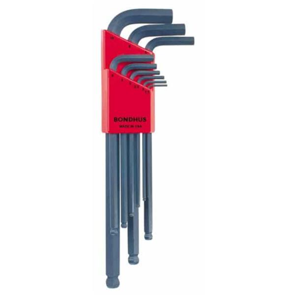 BONDHUS Hex Key Set (9 Piece, Metric) - Image 3