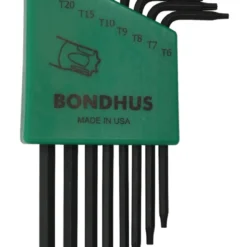 BONDHUS Torx Key Set (TX7-TX25, Tamperproof)