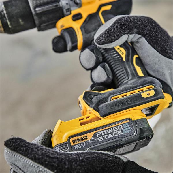 DEWALT 18V Combi Drill Kit (2x1.7Ah Powerstack, 90Nm, 2 Speed) - Image 3