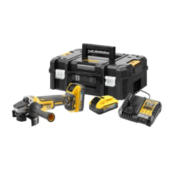 DEWALT 18V Grinder Kit (125mm, 2x5Ah Powerstack)