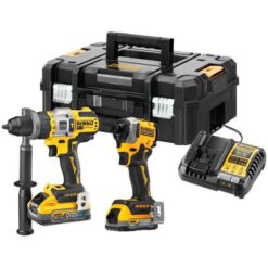 DEWALT 18V Twin Kit (1x5AH/1.7Ah Powerstack, DCD999/DCF850)