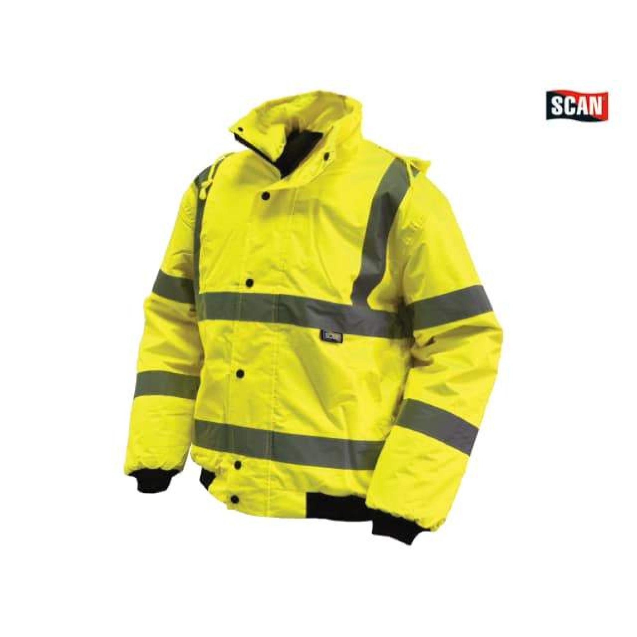 SCAN HV Bomber Jacket (Large, Yellow)